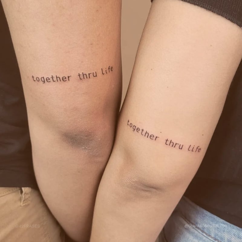 Together thru life. (Juntos pela vida.) 